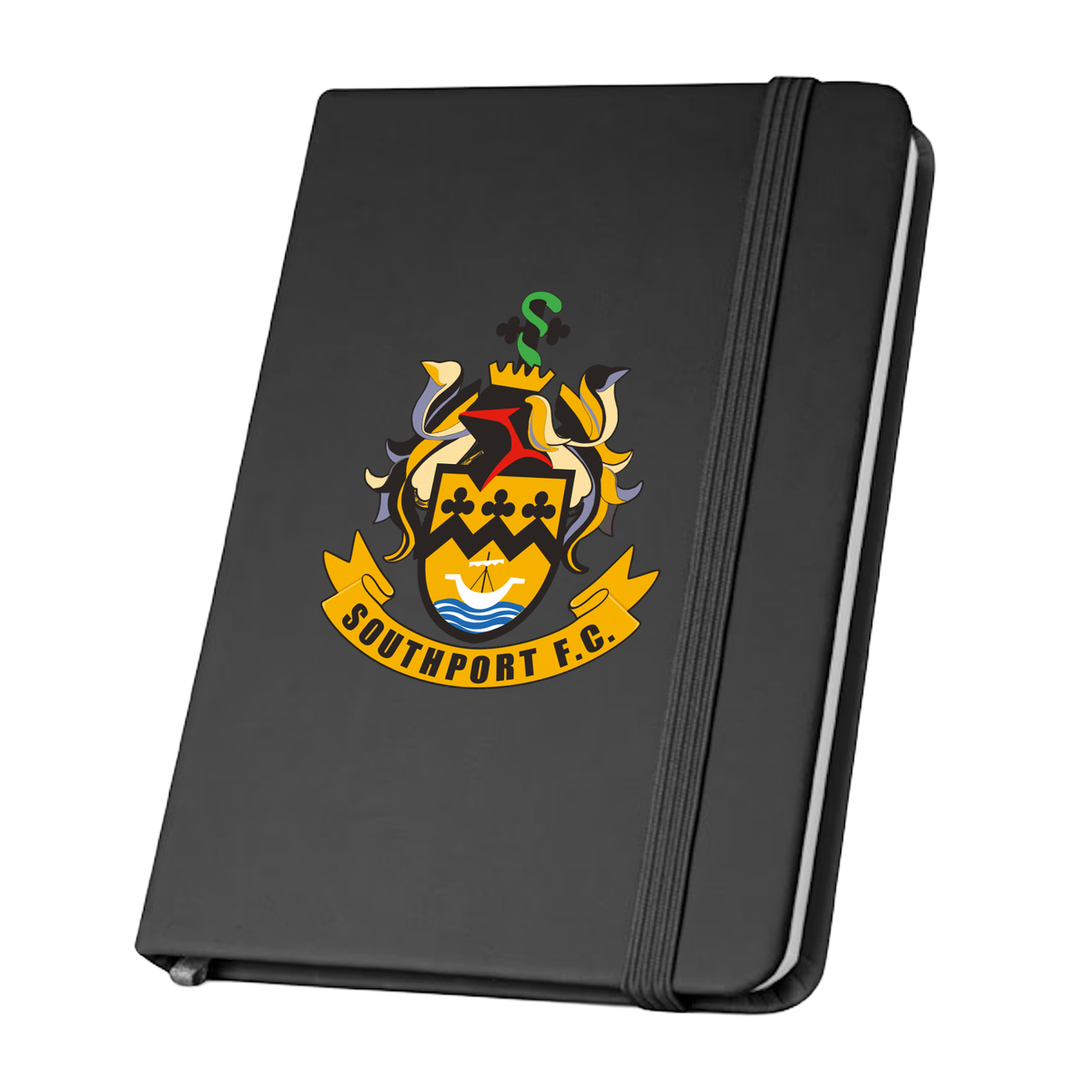 Southport FC Badge A6 Black Pocket Notebook