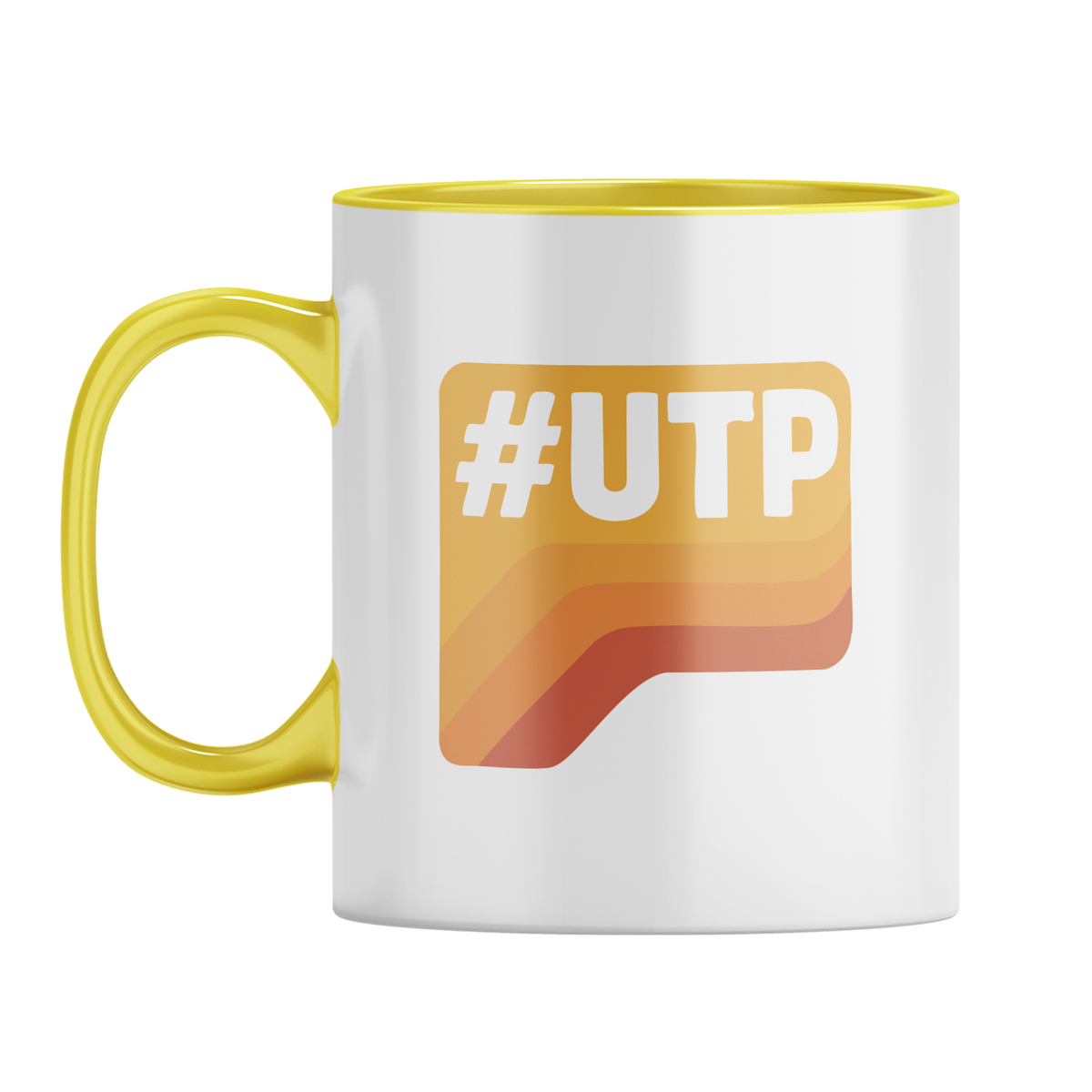 Southport FC #UTP Retro Mug – White with Yellow Inner & Handle