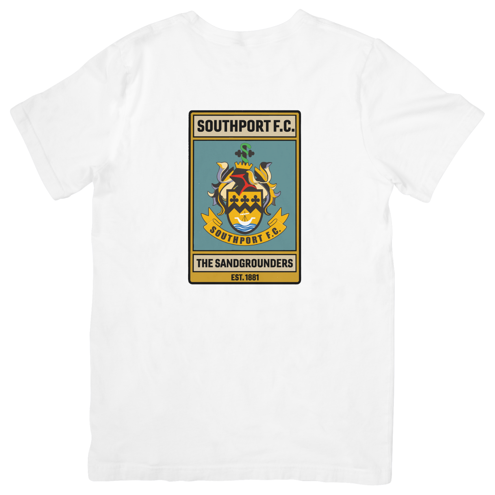 Southport FC Vintage Crest Poster T-Shirt (Mens)