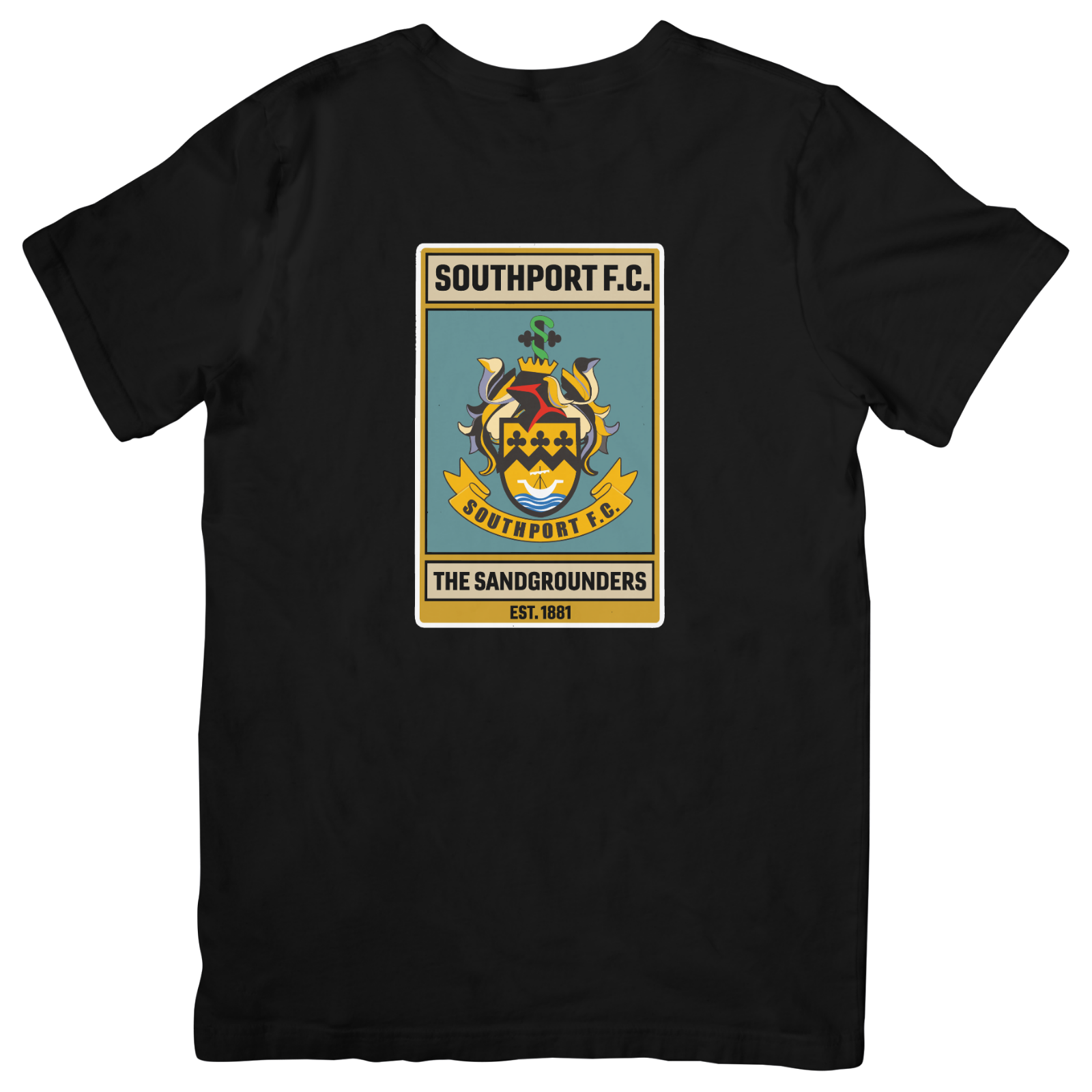 Southport FC Vintage Crest Poster T-Shirt (Mens)