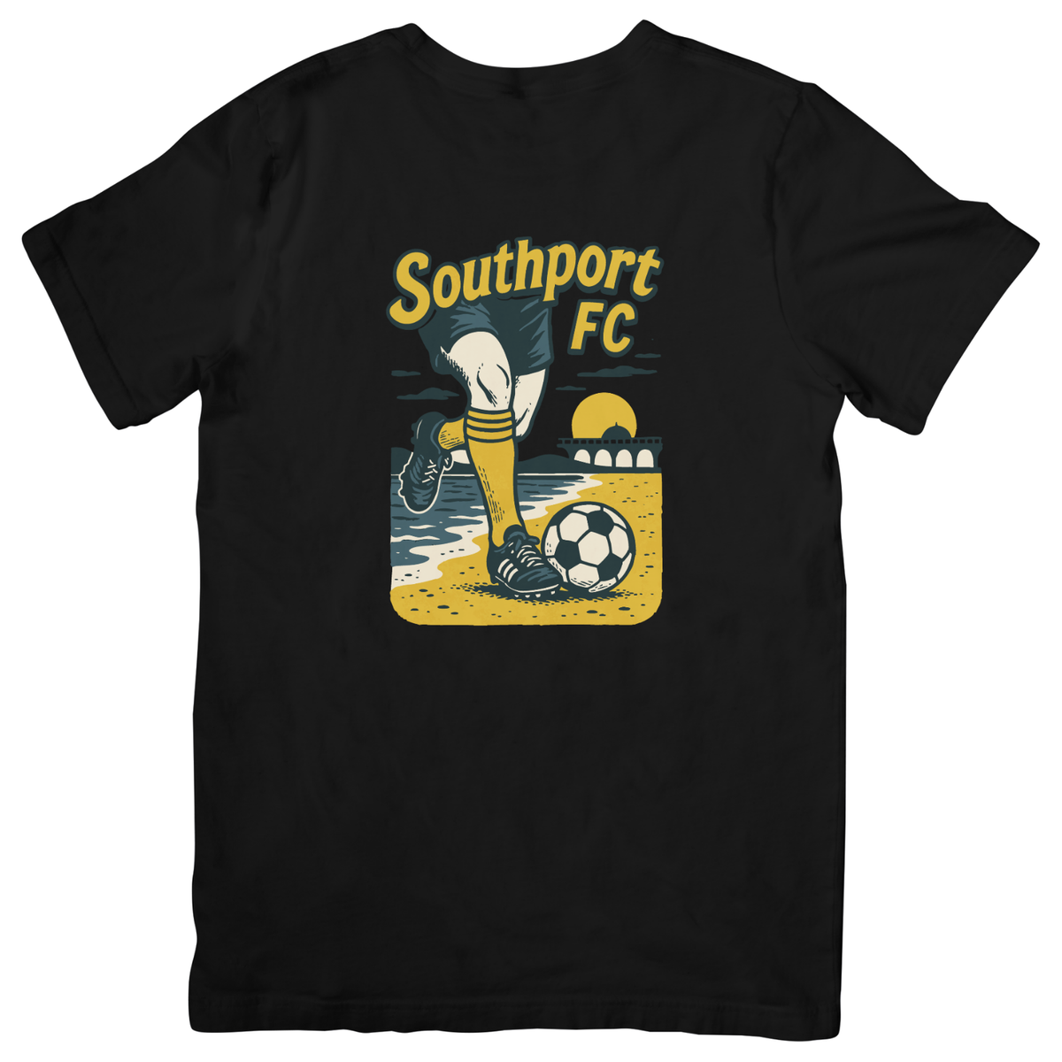 Southport FC Vintage Pier Football T-Shirt (Womens)