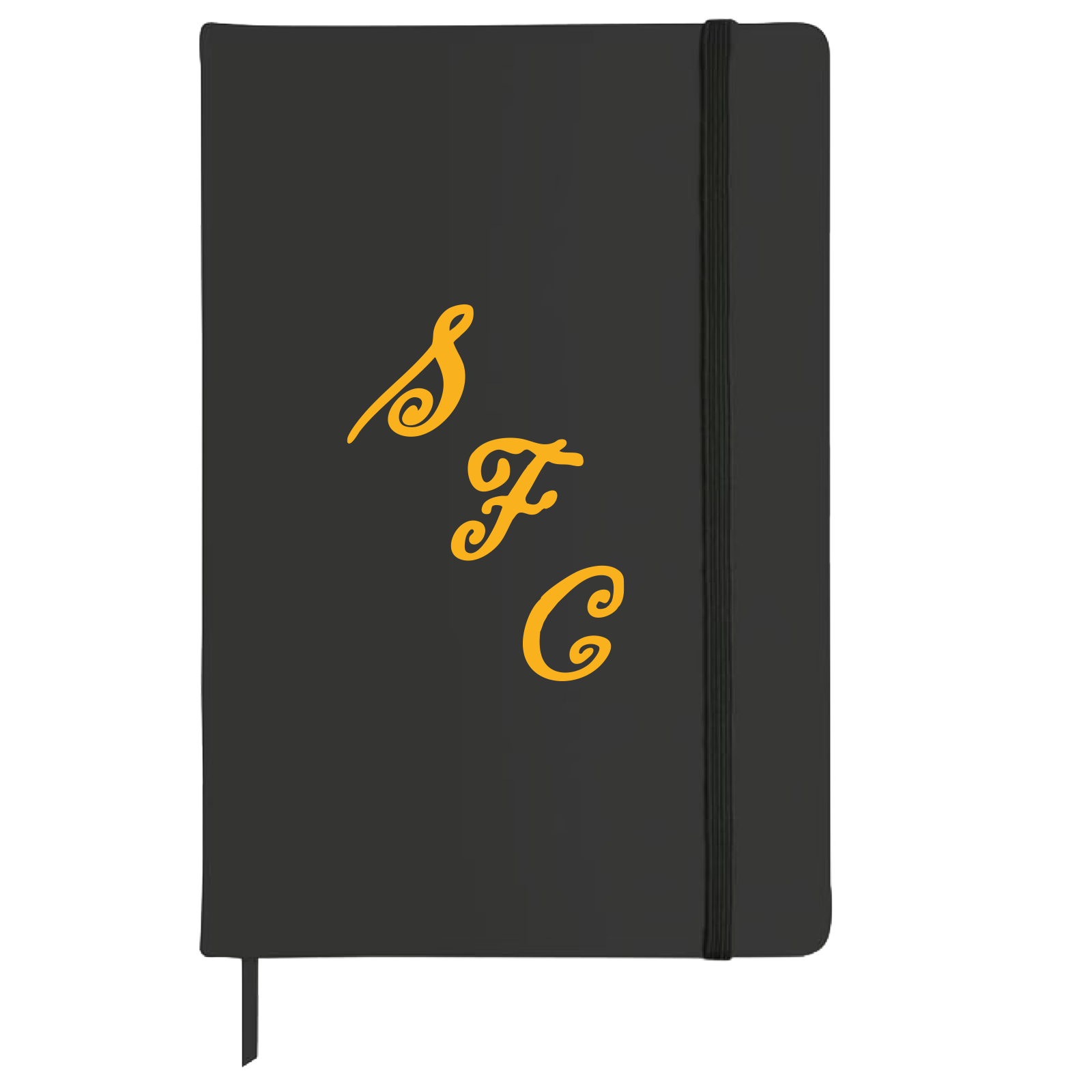 Southport FC 1970's Retro Monogram Badge A5 Black Notebook