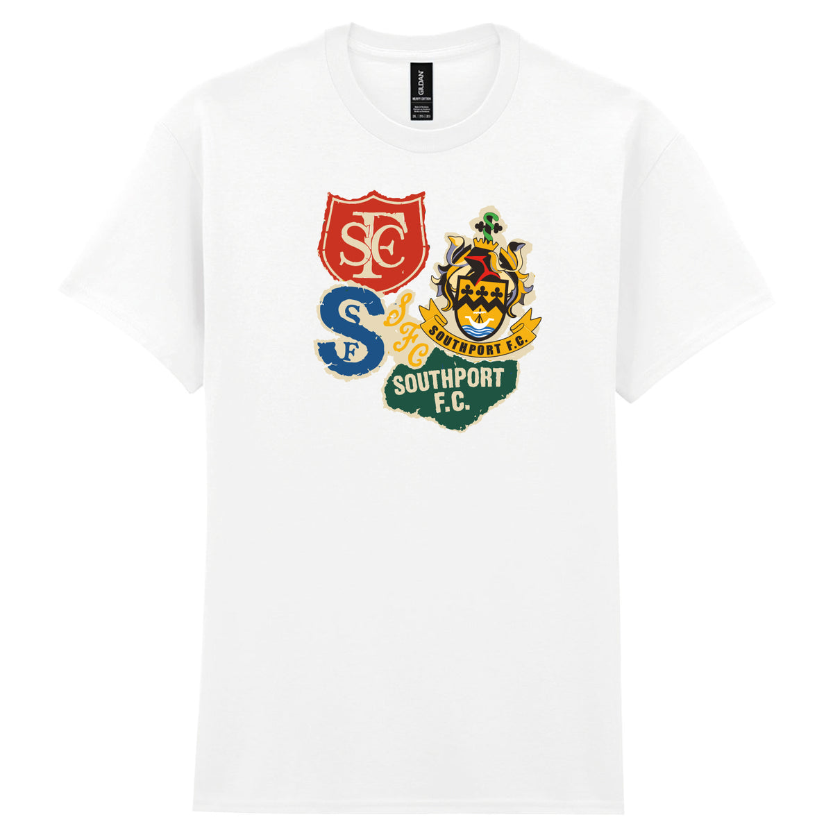 Southport FC Retro Badges T-Shirt