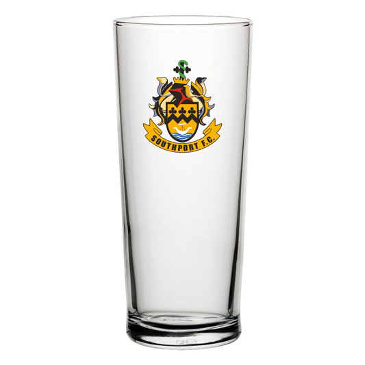 Southport FC Badge Pint Glass