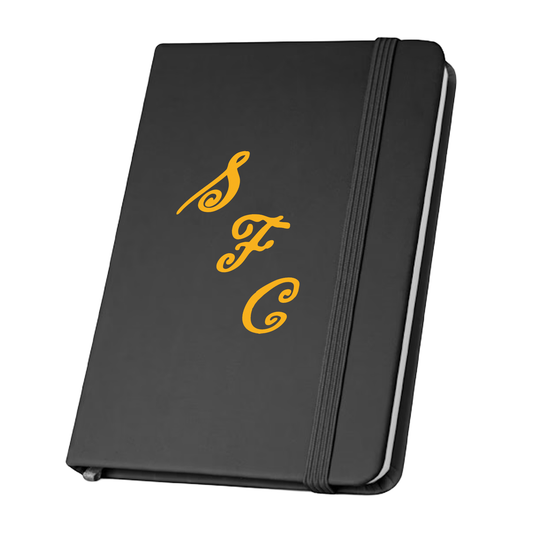 Southport FC 1970's Retro Monogram Badge A6 Black Pocket Notebook