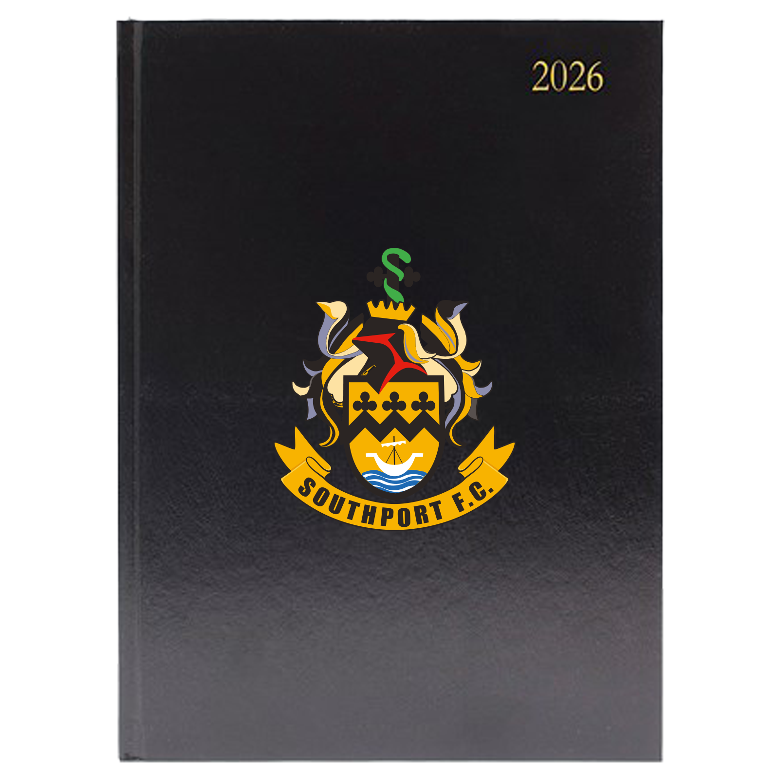 Southport FC Badge A5 Desk Diary, Week To View, 2026