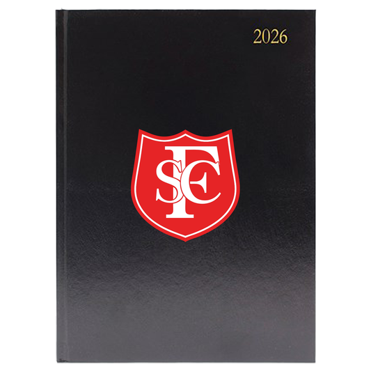 Southport FC 1920's Retro Badge A5 Desk Diary, Week To View, 2026