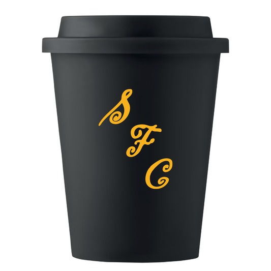 Southport FC 1970's Retro Monogram Badge Reusable Coffee Cup