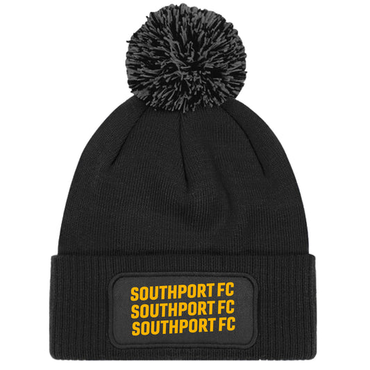 Southport FC Repeat Text Bobble Hat