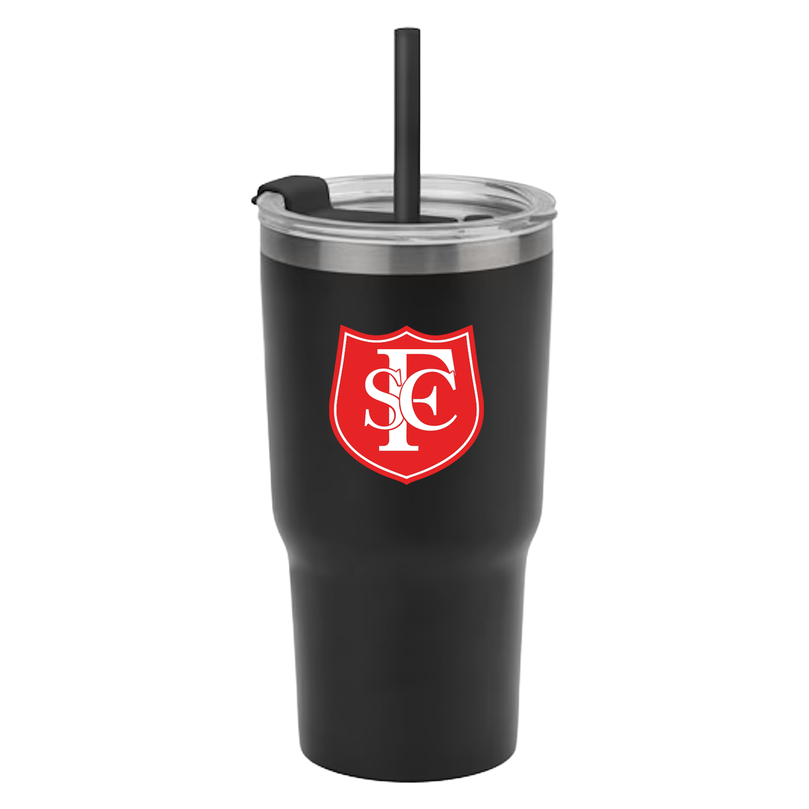 Southport FC 1920's Retro Badge Travel Cup with Straw